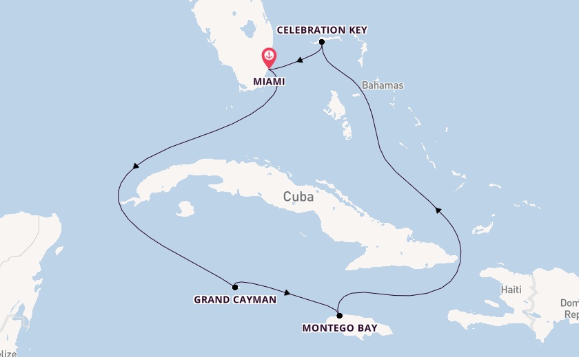 Caribbean from Miami, Florida with the Carnival Horizon