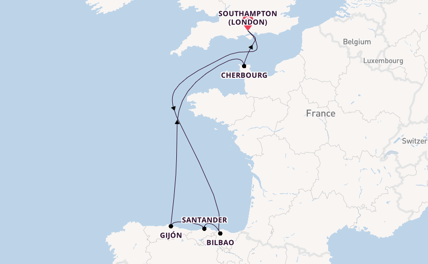 England from Southampton, England with the Queen Anne