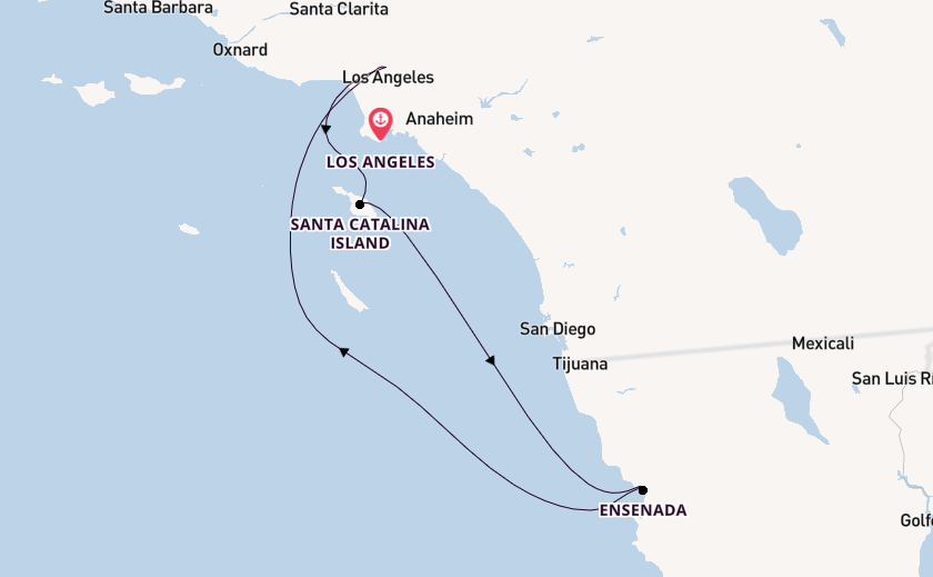 West Coast USA from Los Angeles, California with the Navigator of the Seas 