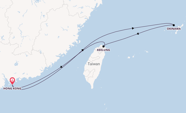 China from Hong Kong, China with the Spectrum of the Seas