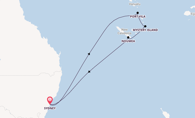 South Pacific from Sydney, Australia with the Anthem of the Seas