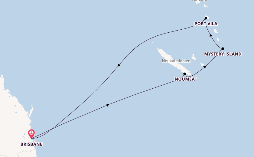 Südsee ab Brisbane, Australien auf der Quantum of the Seas