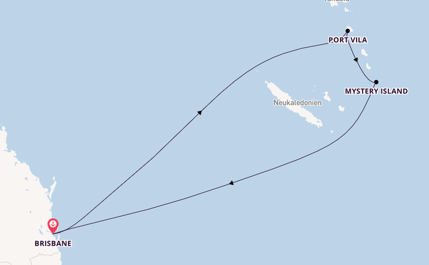 Südsee ab Brisbane, Australien auf der Quantum of the Seas