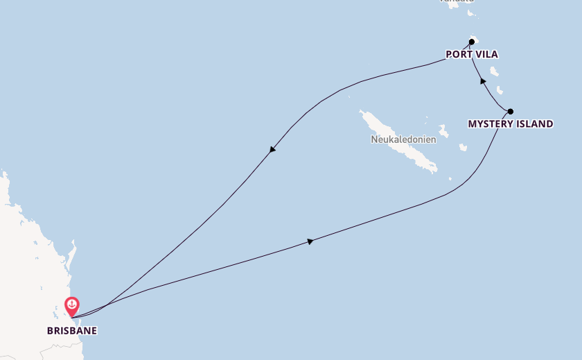 Südsee ab Brisbane, Australien auf der Quantum of the Seas