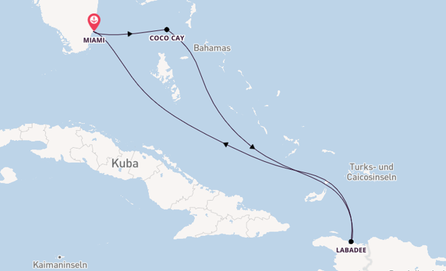 Karibik ab Miami auf der Freedom of the Seas