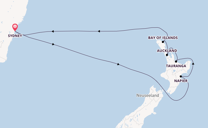 Australien und Neuseeland ab Sydney auf der Carnival Splendor