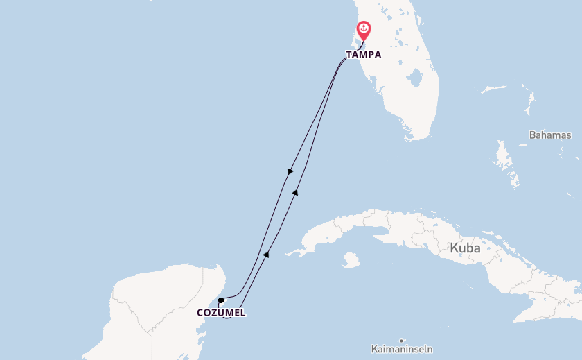 Westliche Karibik ab Tampa, Florida, USA auf der Radiance of the Seas