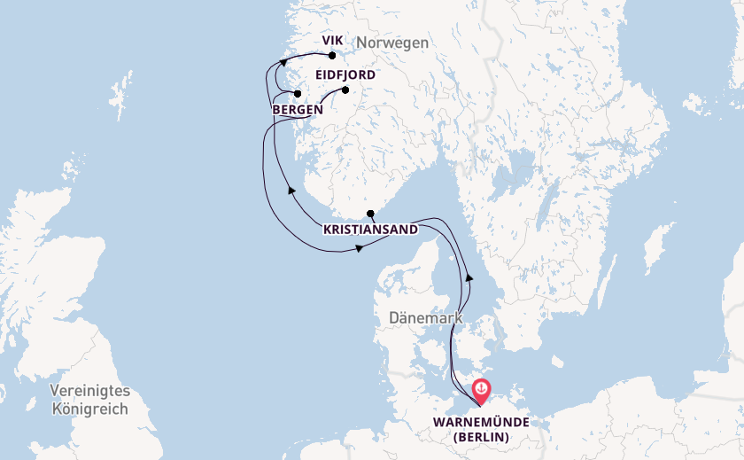 Norwegens Fjorde ab Warnemünde