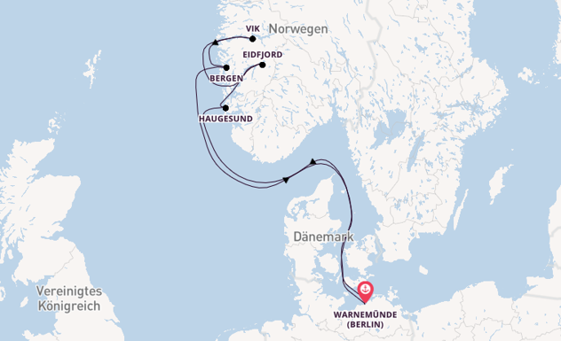 Norwegens Fjorde ab Warnemünde