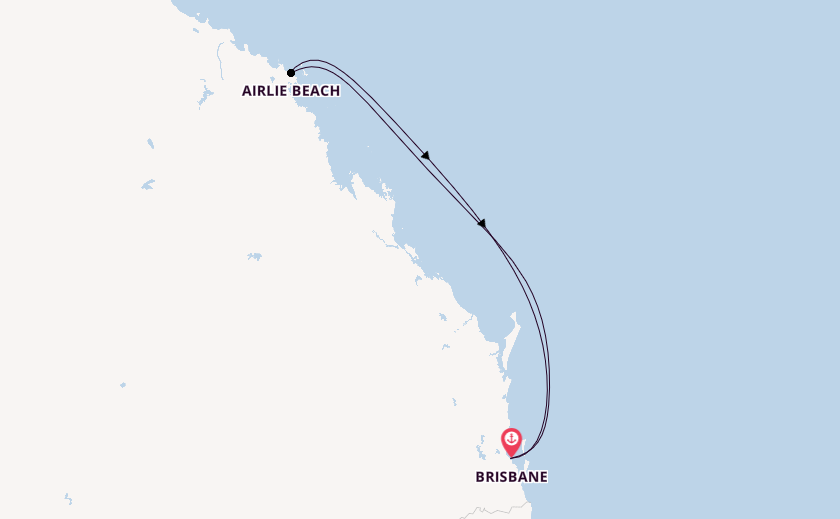 Australien ab Brisbane, Australien auf der Carnival Luminosa