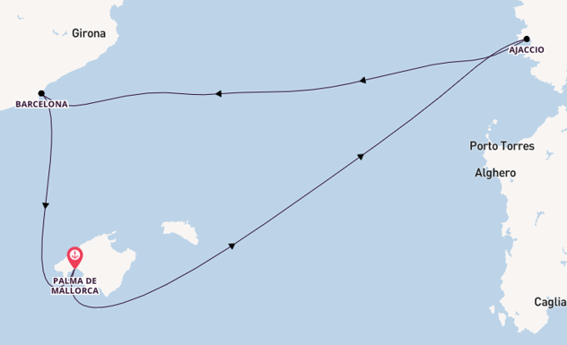 Mein Schiff Millennium Cruise - ab/bis Palma