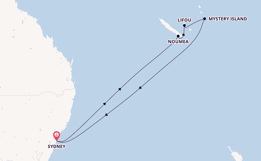 Südsee ab Sydney auf der Carnival Splendor