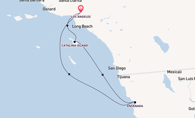 USA Westküste ab Los Angeles, USA auf der Carnival Radiance