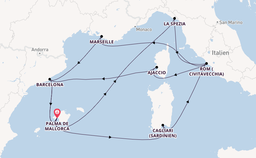 Große Mittelmeer-Reise ab Mallorca 1