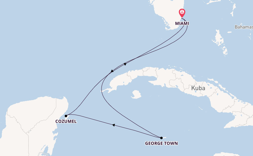 Westliche Karibik ab Miami auf der Independence of the Seas
