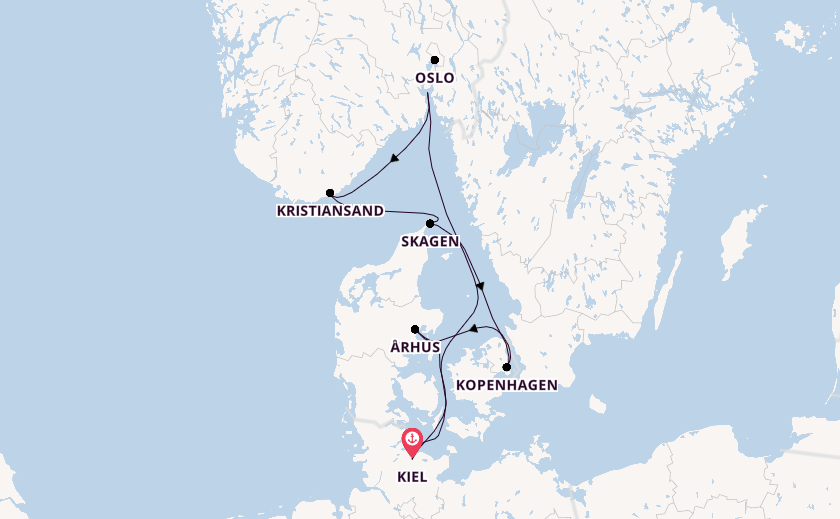 Skandinavische Highlights ab Kiel