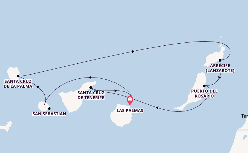 Kanarische Inseln ab Las Palmas, Gran Canaria auf AIDAblu