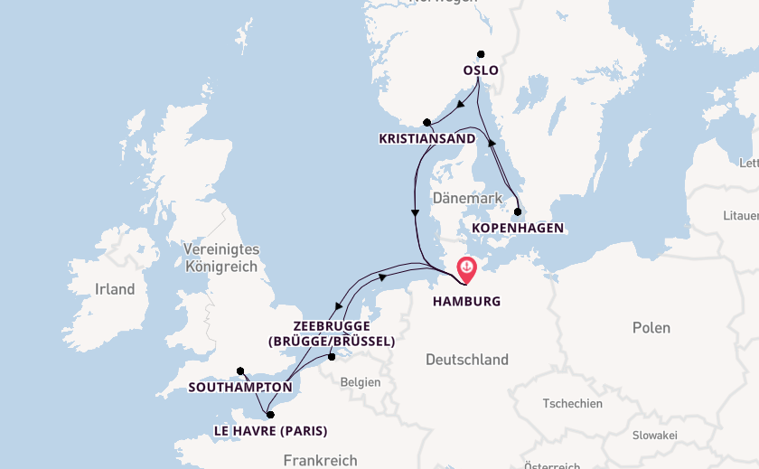 Metropolen & Skandinavien ab Hamburg