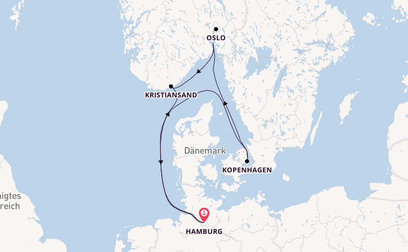 Norwegen & Dänemark ab Hamburg