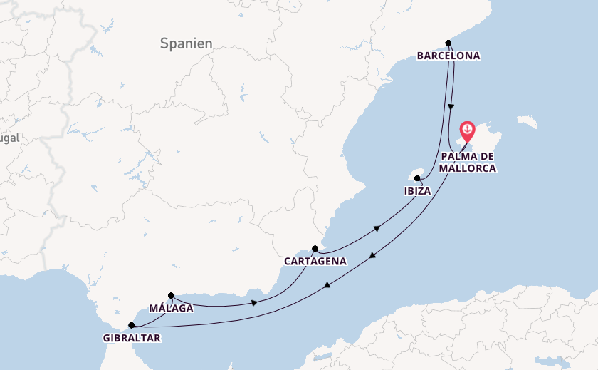 Mediterrane Schätze mit Gibraltar ab Mallorca