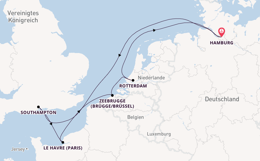 Metropolen, Mysterien und Meer ab Hamburg