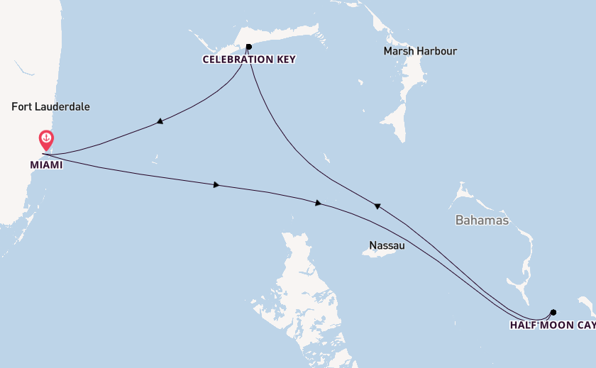 Karibik ab Miami auf der Carnival Conquest