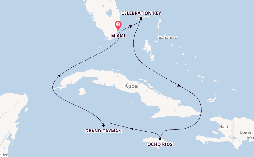 Karibik ab Miami auf der Carnival Horizon
