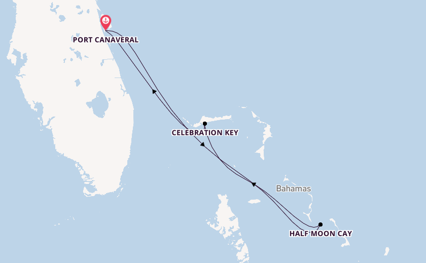 Karibik ab Port Canaveral, USA auf der Carnival Freedom 
