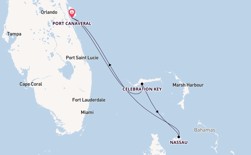Karibik ab Port Canaveral, USA auf der Carnival Glory
