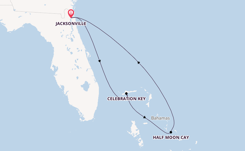 Karibik ab Jacksonville, Florida USA auf der Carnival Elation