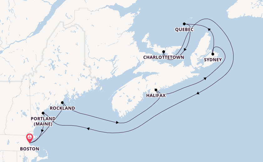 Neuengland ab Boston, USA auf der Celebrity Silhouette
