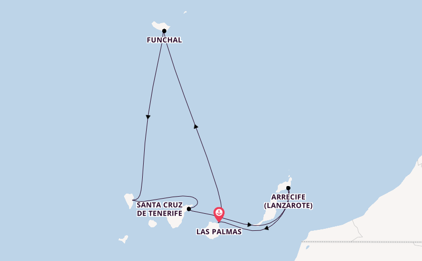 Kanarische Inseln ab Las Palmas, Gran Canaria auf der Mein Schiff Relax