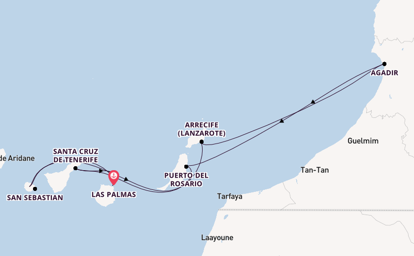 Kanarische Inseln ab Las Palmas, Gran Canaria auf AIDAblu