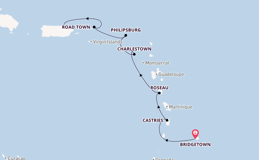 Karibik ab Bridgetown, Barbados auf der Azamara Quest