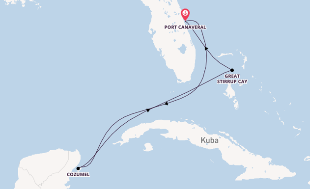 Karibik ab Port Canaveral, USA auf der Norwegian Escape