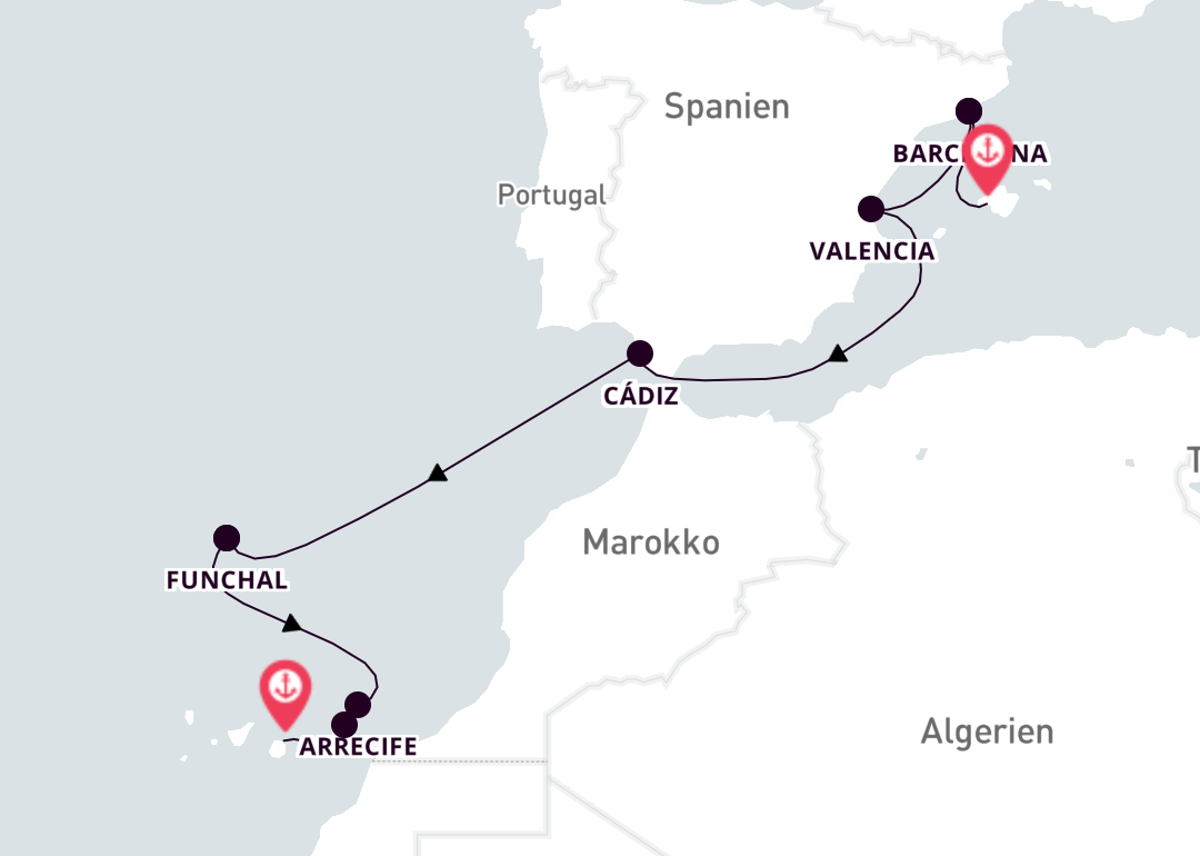 12 Tägige Kreuzfahrt Bis Las Palmas Gran Canaria Mein