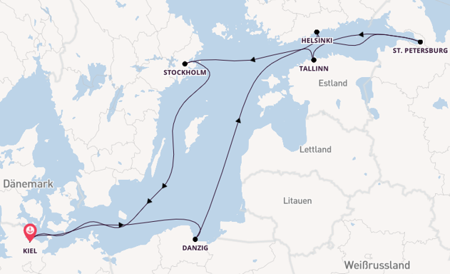 11 Tägige Kreuzfahrt Bis Kiel Mein Schiff 1 Tui Cruises