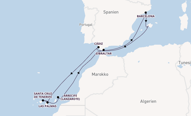 Beeindruckende Kreuzfahrt über Gibraltar Ab Palma De