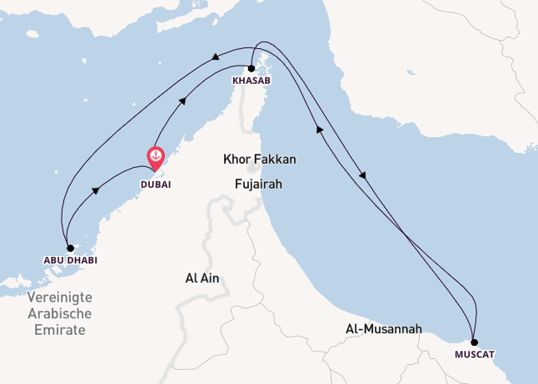 8 Tägige Kreuzfahrt Bis Dubai Mein Schiff 5 Tui Cruises