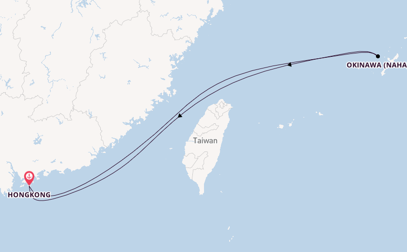 China ab Hongkong, China auf der Spectrum of the Seas