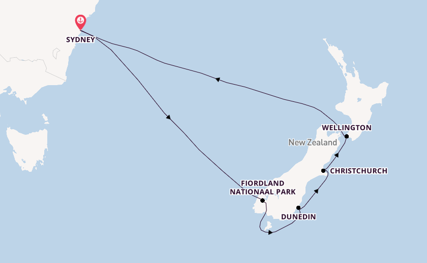 Australië en Nieuw-Zeeland vanaf Sydney, Australië met de Carnival Splendor