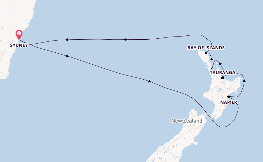 Australië en Nieuw-Zeeland vanaf Sydney, Australië met de Carnival Splendor