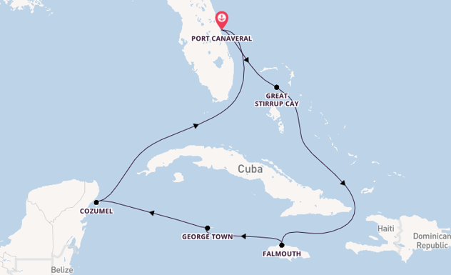 Caribbean vanaf Port Canaveral, Verenigde Staten met de Norwegian Epic