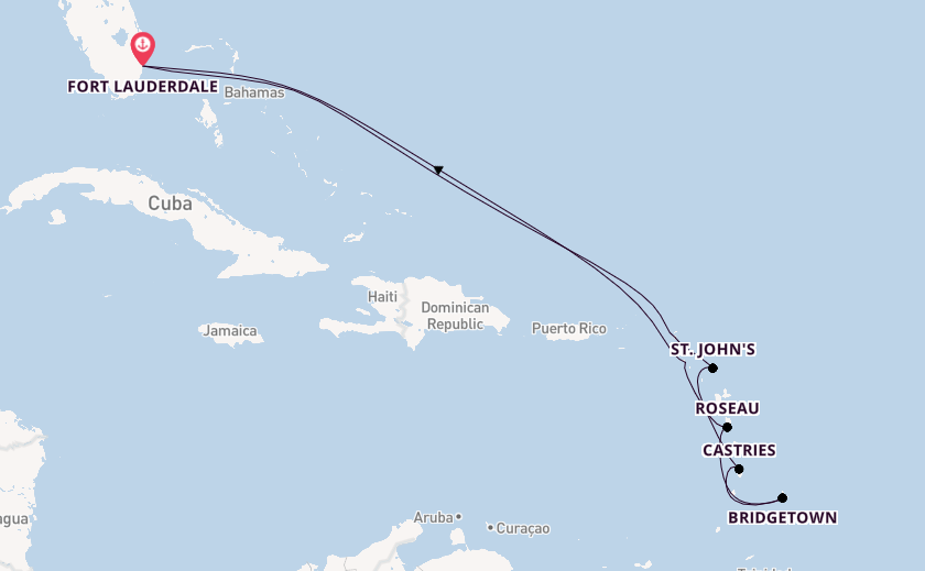 Caribbean vanaf Fort Lauderdale, Verenigde Staten met de Celebrity Ascent