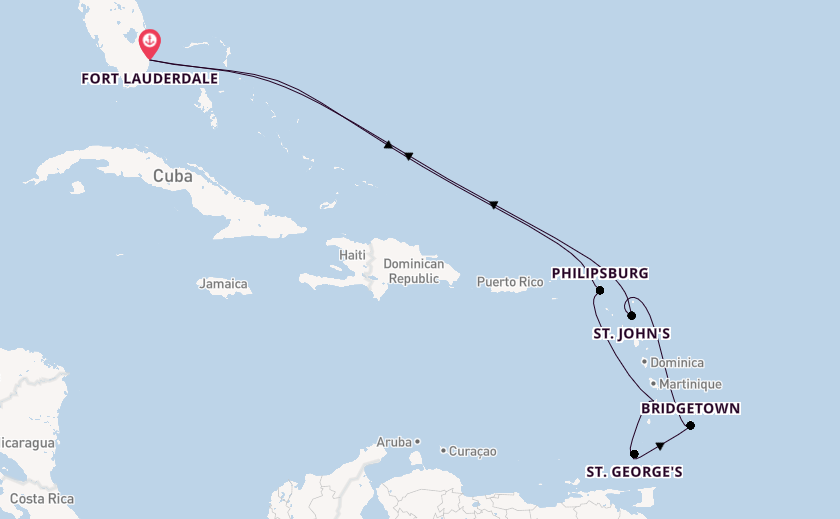 Caribbean vanaf Fort Lauderdale, Verenigde Staten met de Celebrity Ascent