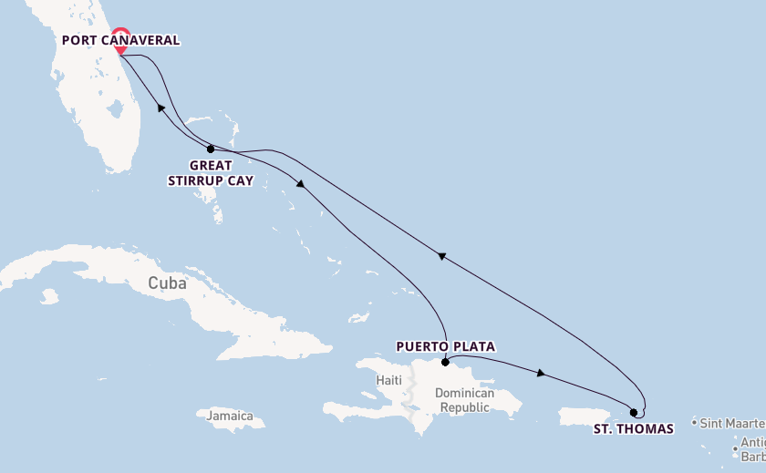 Caribbean vanaf Port Canaveral, Verenigde Staten met de Norwegian Escape