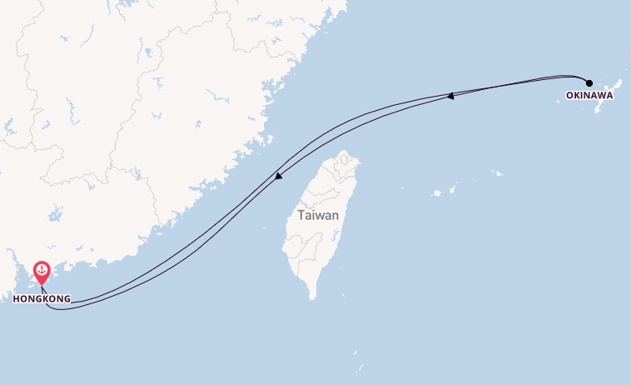 China vanaf Hongkong, China met de Spectrum of the Seas